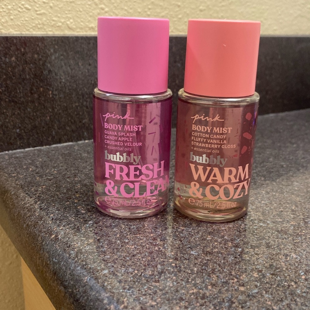 PINK body sprays